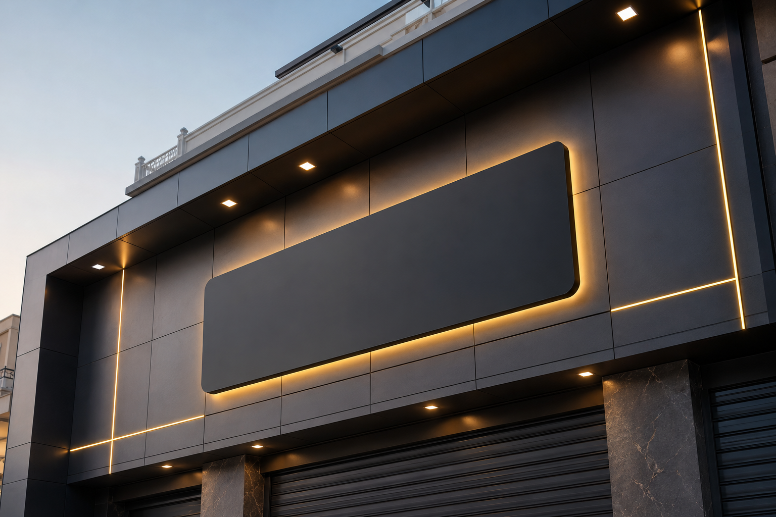 Retail flagship facade — Retail branding